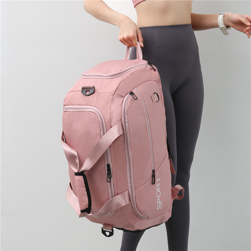 Luggage Bags For Women Handbag Oxford Men's Fitness Gym Shoulder Bag Waterproof Sports Travel Backpack With Shoes Compartment